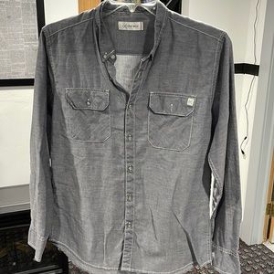 Departwest. Medium. Button down. Mens. Grey.